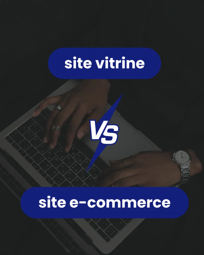 site vitrine vs site e-commerce